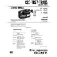 SONY CCD-TR405 Manual de Servicio