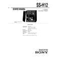 SONY SS-H12 Manual de Servicio
