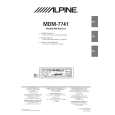 ALPINE MDM7741 Owners Manual