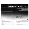 YAMAHA AVX-500 Owners Manual