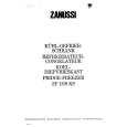 ZANUSSI ZF18/9KS Owners Manual