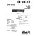 SONY CDP761/E Instrukcja Serwisowa