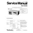 TECHNICS RSM33G Service Manual