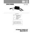 SONY RM53 Instrukcja Serwisowa