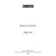 ZANUSSI ZBQ465X Owners Manual