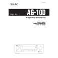 TEAC AG-10D Owners Manual
