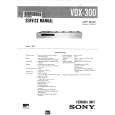 SONY VDX300 Instrukcja Serwisowa