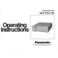 PANASONIC WVPS11B Instrukcja Obsługi