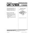 PIONEER UK-V103 Owners Manual