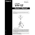 ROLAND VH-12 Manual de Usuario