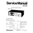 TECHNICS RS616 Service Manual