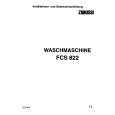 ZANUSSI FCS822C Owners Manual