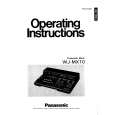 PANASONIC WJMX10 Owners Manual