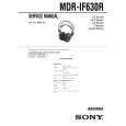 SONY MDRIF630RK Service Manual