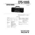 SONY CFS-1035S Manual de Servicio