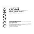 KENWOOD KAC744 Owners Manual