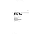 SONY SSM120 Owners Manual