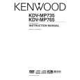 KENWOOD KDV-MP765 Manual de Usuario