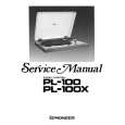 PIONEER PL-100 Manual de Servicio