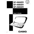 CASIO SF4985ER Owners Manual