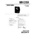 SONY WM-EX104 Instrukcja Serwisowa