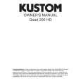 KUSTOM QUAD 200HD Owners Manual