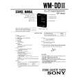 SONY WMDD3 Instrukcja Serwisowa