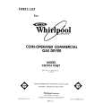 WHIRLPOOL CG2951XSW1 Parts Catalog