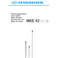 SENNHEISER MKE 42 Instrukcja Obsługi