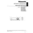 PANASONIC PT-LB10SVU Owners Manual