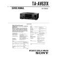 SONY TA-AV631X Instrukcja Serwisowa