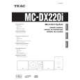TEAC MCDX220I Owners Manual