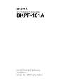 SONY BKPF-101A Service Manual