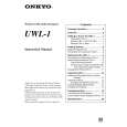 ONKYO UWL-1 Owners Manual