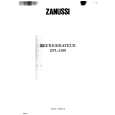 ZANUSSI ZPL5160 Owners Manual