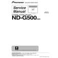 PIONEER ND-G500/XS/E5 Service Manual