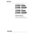SONY UVW-1800V1 Service Manual