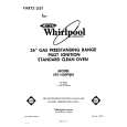 WHIRLPOOL SF5140SPW0 Catálogo de piezas
