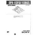 SONY OPK113FGI/BG Service Manual