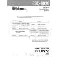 SONY CDX6020 Manual de Servicio