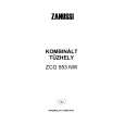 ZANUSSI ZCG553NW Owners Manual