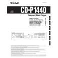 TEAC CD-P1440 Owners Manual