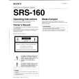 SONY SRS160 Owners Manual