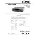 SONY XR-1100 Owners Manual