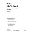 SONY HDCU-700A Instrukcja Serwisowa