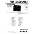 SONY WMGX550 Service Manual