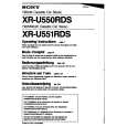 SONY XR-U551 Owners Manual