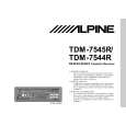 ALPINE TDM7544R Owners Manual