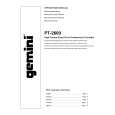GEMINI PT-2600 Owners Manual