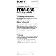 SONY FDM-030 Owners Manual